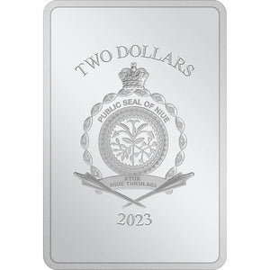 2023 1oz $2 INDIANA JONES TEMPLE OF DOOM FINE SILVER COIN