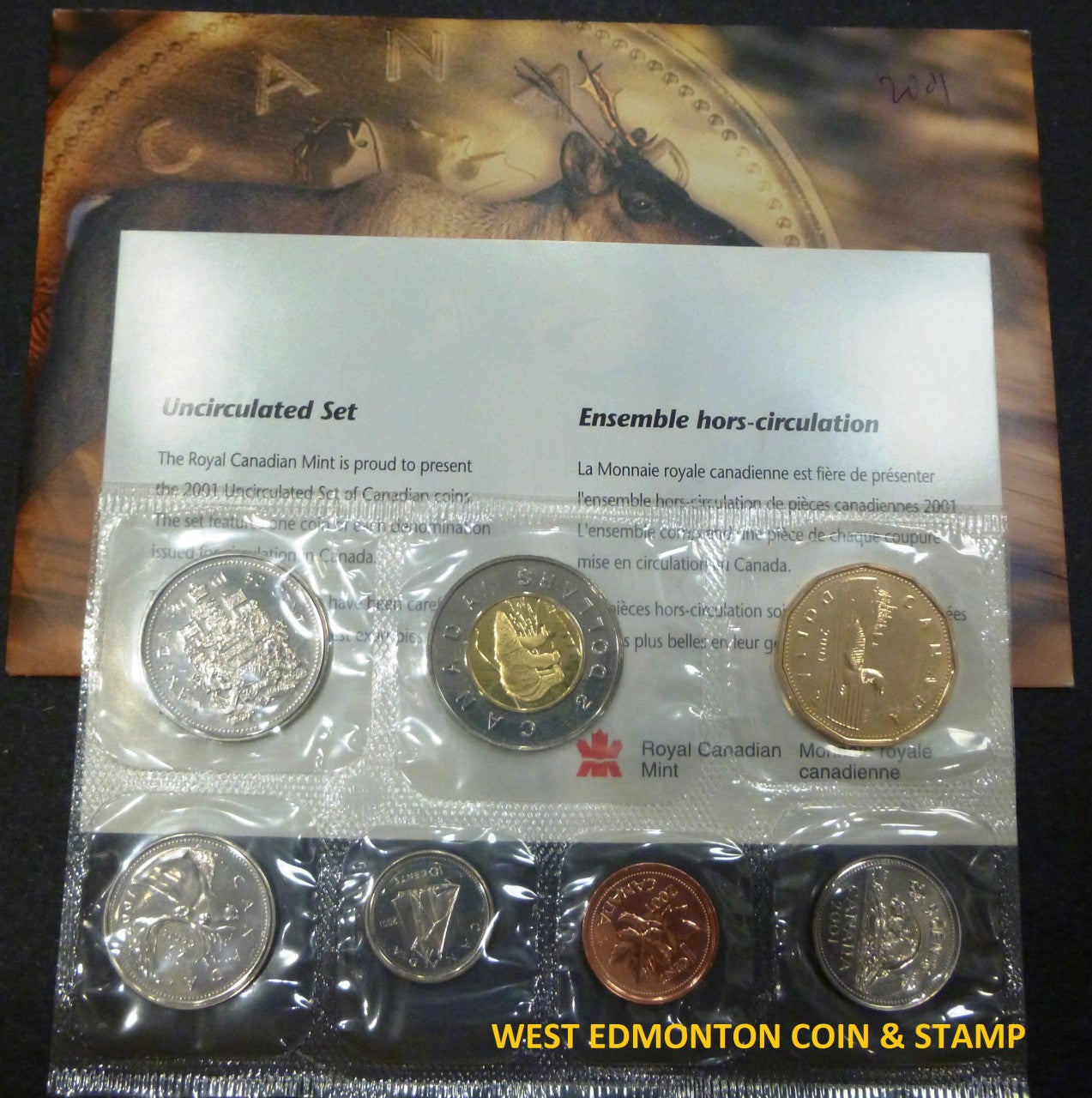 2001 UNCIRCULATED PROOF LIKE SET