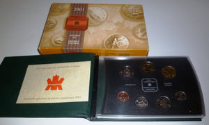 2001 SPECIMEN 7-COIN SET