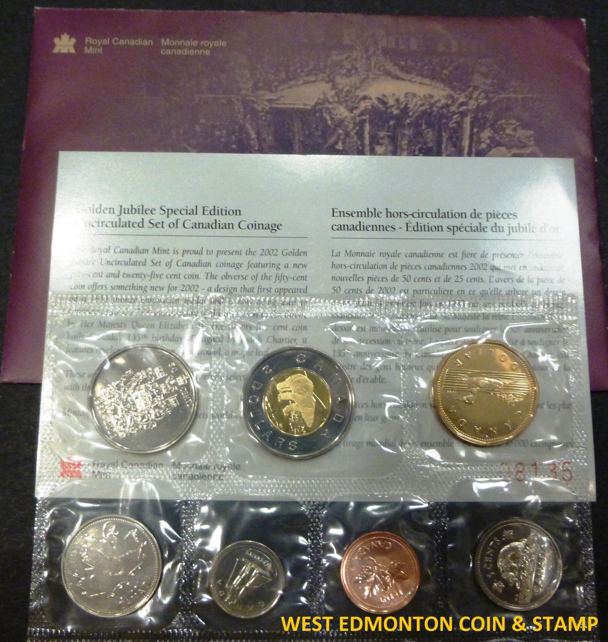 2002 SPECIAL EDITION UNCIRCULATED PROOF LIKE SET