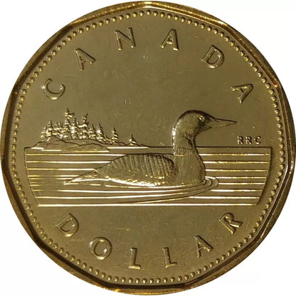 2002 1-DOLLAR DOUBLE-DATED LOONIE ROLL