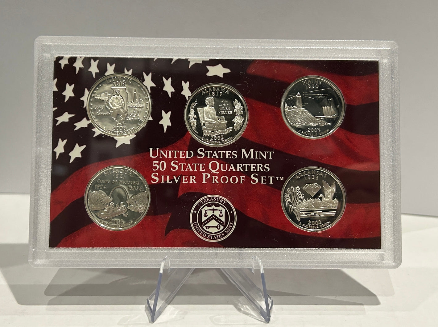 2003 SAN FRANCISCO MINT STATE SILVER PROOF QUARTERS