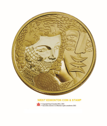 E-TRANSFER ONLY - 2004 $200 GOLD COIN - ALFRED PELLAN: FRAGMENTS - NO SLEEVE