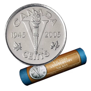 2005 5-CENT WRAP ROLL (VICTORY ANNIVERSARY NICKEL)