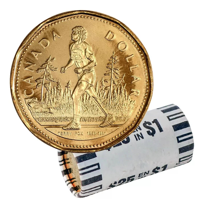 2005 1-DOLLAR TERRY FOX ORIGINAL LOONIE ROLL