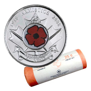 2008 25-CENT ARMISTICE SPECIAL ROLL