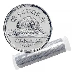 2008 5-CENT "P" WRAP ROLL (BU)