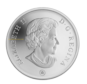 2008 1oz $20 GREAT CANADIAN LOCOMOTIVES - ROYAL HUDSON - FINE SILVER COIN