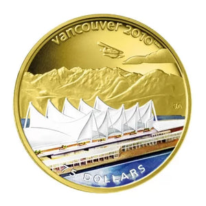 E-TRANSFER ONLY - 2008 OLYMPIC $75 14KT GOLD COIN - HOME OF THE 2010 OLYMPIC WINTER GAMES