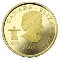 E-TRANSFER ONLY - 2008 OLYMPIC $75 14KT GOLD COIN - HOME OF THE 2010 OLYMPIC WINTER GAMES