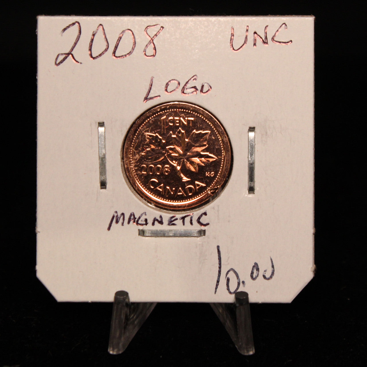 2008 CANADA CIRCULATION 1-CENT UNC LOGO MAGNETIC
