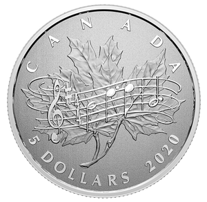 2020 CANADA'S SONG: 40TH ANNIVERSARY OF THE NATIONAL ANTHEM ACT FINE SILVER