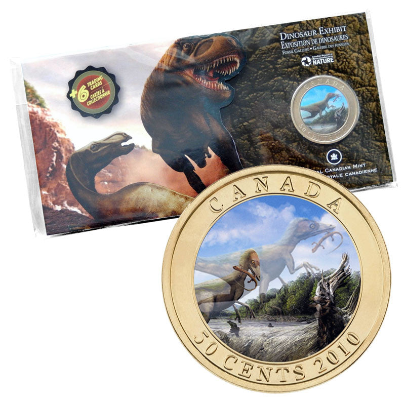 2010 - 50¢ LENTICULAR COIN - DINOSAUR EXHIBIT (SINOSAUROPTERYX)