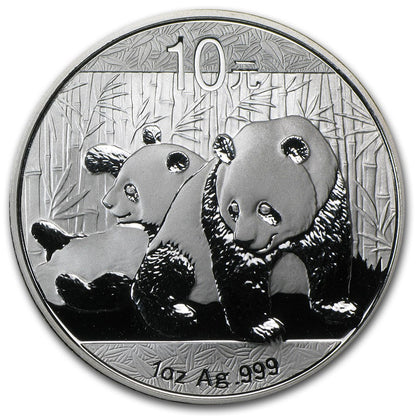 E-TRANSFER ONLY - 2010 1oz PANDA FINE SILVER BULLION