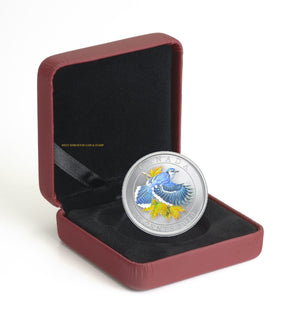 2010 25-CENT COLOURED COIN - BLUE JAY