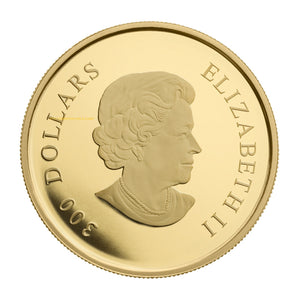 E-TRANSFER ONLY - 2010 $300 14KT GOLD COIN - CRYSTAL SNOWFLAKE