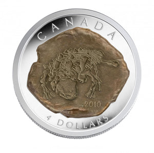 2010 1/2oz $4 DINOSAUR COLLECTION - EUOPLOCEPHALUS (5TH COIN IN SERIES)