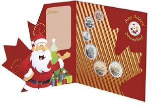 2010 HOLIDAY GIFT SET - COLOURIZED SANTA CLAUS QUARTER