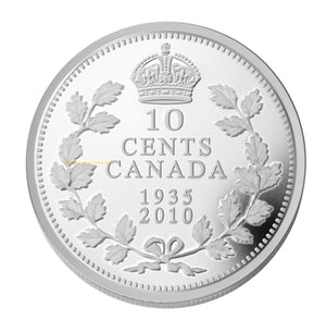 2010 LIMITED EDITION PROOF SET - 75TH ANNIVERSARY OF CANADA'S VOYAGEUR SILVER DOLLAR
