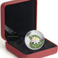 SALE - 2010 1oz $20 WATER LILY WITH SWAROVSKI CRYSTALS FINE SILVER COIN