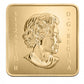 2010 $3 SQUARE SHAPED GOLD PLATED SILVER COIN - BARN OWL WILDLIFE CONSERVATION