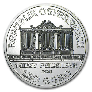 E-TRANSFER ONLY  - 1oz. 2011 AUSTRIAN PHILHARMONIC SILVER COIN