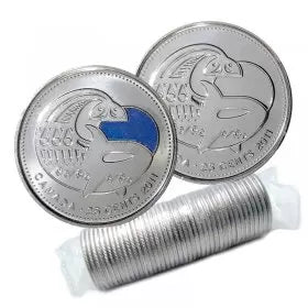 2011 25-CENT LEGENDARY NATURE ORCA WHALE ORIGINAL ROLL