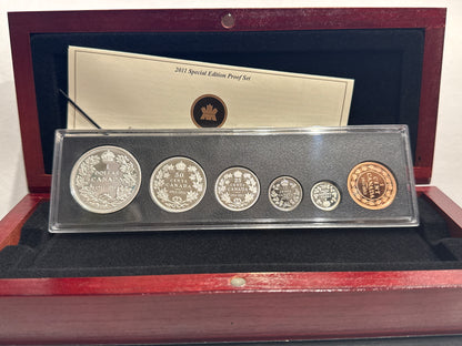 [AUCTION ONLY] 2011 SPECIAL EDITION PROOF SET 100TH ANNIVERSARY STRIKING CANADA 1911 SILVER DOLLAR