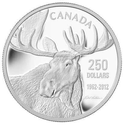 E-TRANSFER ONLY - 2012 $250 SILVER COIN THE MOOSE FAMILY - ROBERT BATEMAN (KILO)