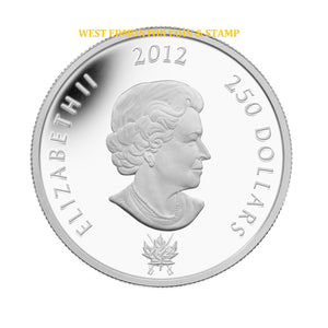 E-TRANSFER ONLY - 2012 $250 1-KILO HE WAR OF 1812 THE BATTLE OF QUEENSTON HEIGHTS FINE SILVER COIN