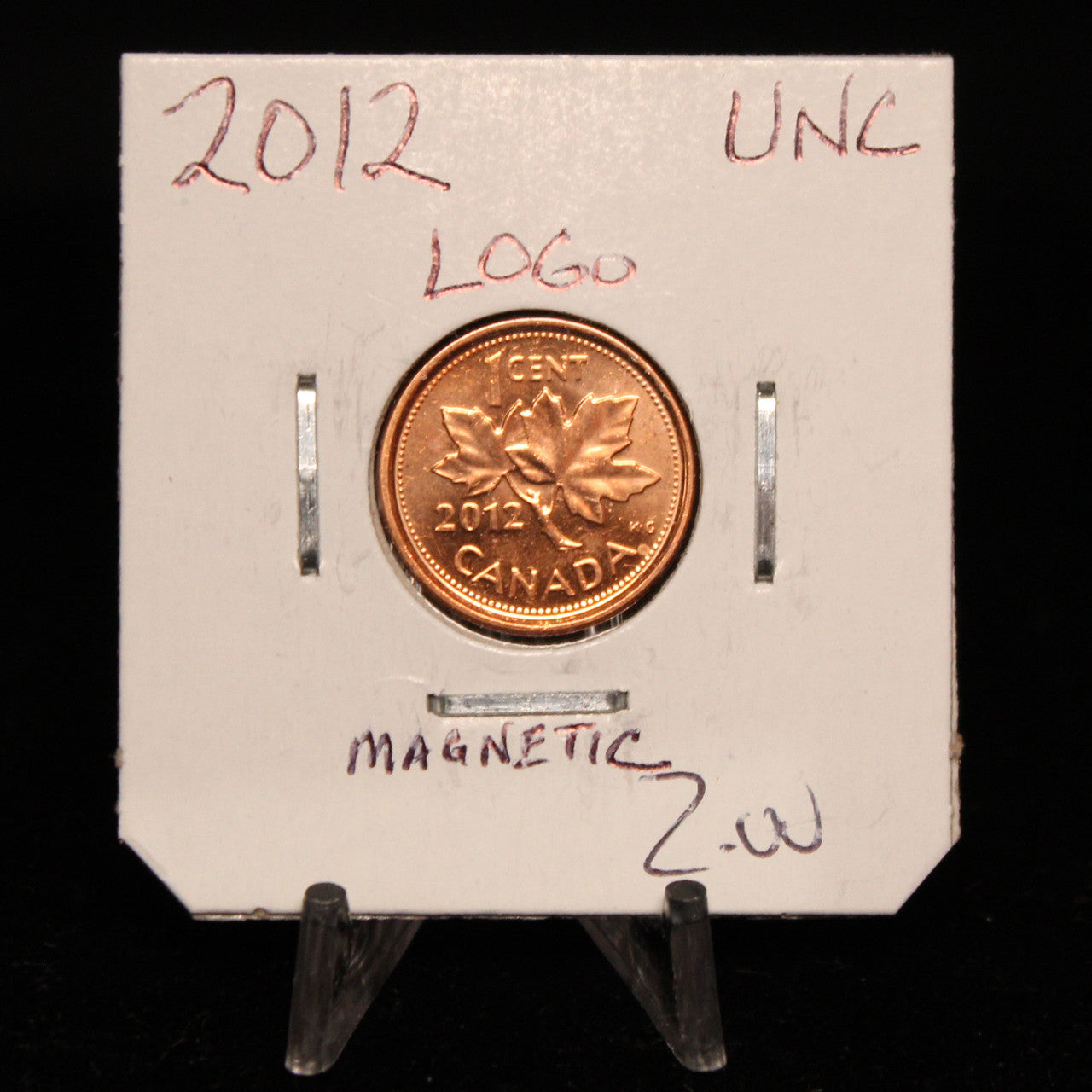 2012 CANADA CIRCULATION 1-CENT UNC LOGO MAGNETIC