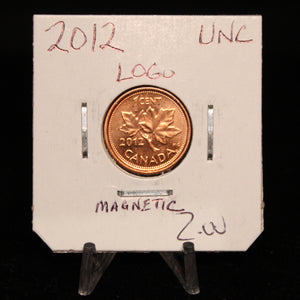 2012 CANADA CIRCULATION 1-CENT UNC LOGO MAGNETIC