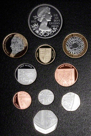 2012 THE UNITED KINGDOM PROOF COIN SET