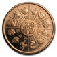 2013 1oz YEAR OF THE SNAKE COPPER ROUND