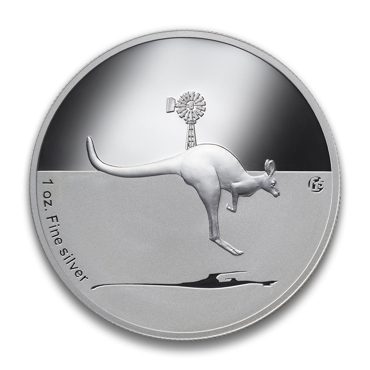 2013 1oz $1 KANGAROO IN OUTBACK SILVER PROOF COIN (F15 PRIVY MARK)