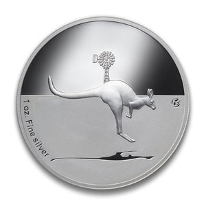 2013 1oz $1 KANGAROO IN OUTBACK SILVER PROOF COIN (F15 PRIVY MARK)