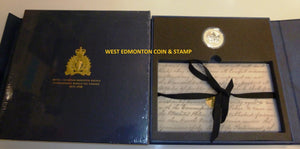 1998 RCMP PRIVY MARK 1OZ. SILVER MAPLE LEAF - COMES IN COMMEMORATIVE BLUE FOLDER WITH WRITE UP