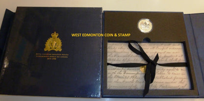 1998 RCMP PRIVY MARK 1OZ. SILVER MAPLE LEAF - COMES IN COMMEMORATIVE BLUE FOLDER WITH WRITE UP