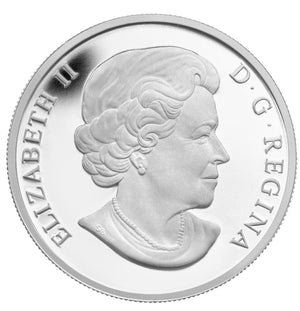 2013 1/2oz $10 O CANADA SERIES - MAPLE LEAF FINE SILVER COIN
