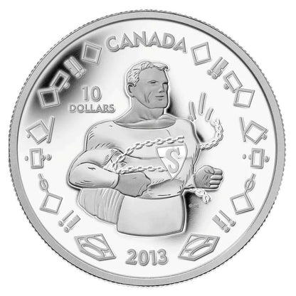 2013 1/4oz $10 75TH ANNIVERSARY OF SUPERMAN™ - VINTAGE - FINE SILVER COIN