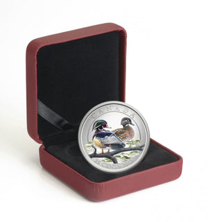 2013 25-CENT COLOURED COIN DUCKS OF CANADA - WOOD DUCK