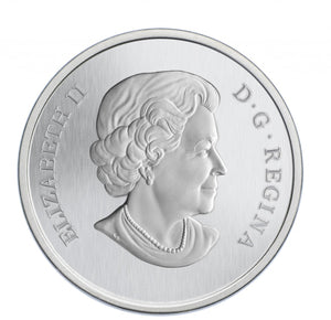 2013 25 CENT COLOURED COIN - PURPLE CONEFLOWER AND EASTERN TAILED BLUE