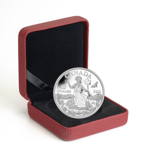 2013 1oz $25 CANADA: AN ALLEGORY - FINE SILVER COIN