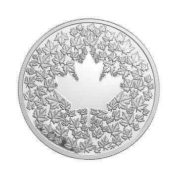 2013 1/4oz $3 MAPLE LEAF IMPRESSION FINE SILVER COIN