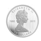 2013 5oz $50 25TH ANNIVERSARY OF THE SILVER MAPLE LEAF FINE SILVER COIN