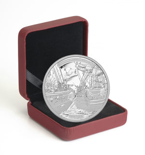 2013 5oz $50 - HMS SHANNON & USS CHESAPEAKE - FINE SILVER COIN