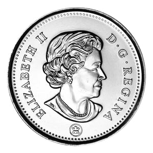 2014 25-CENT CARIBOU ORIGINAL ROLL