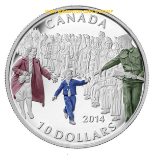 2014 1/2oz $10 WAIT FOR ME DADDY FINE SILVER COIN