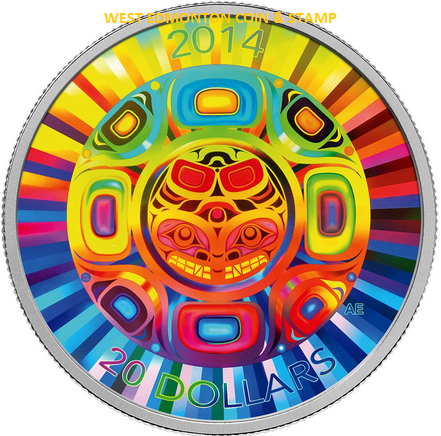 2014 1oz $20 INTERCONNECTIONS: SEA - THE ORCA FINE SILVER COIN