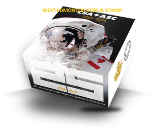 2014 1oz $20 25TH ANNIVERSARY OF THE CANADIAN SPACE AGENCY FINE SILVER COIN